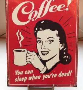Tinnen plaat Coffee