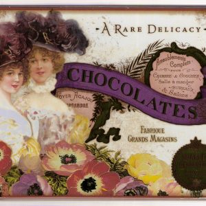 Blikken doos chocolates delicacy
