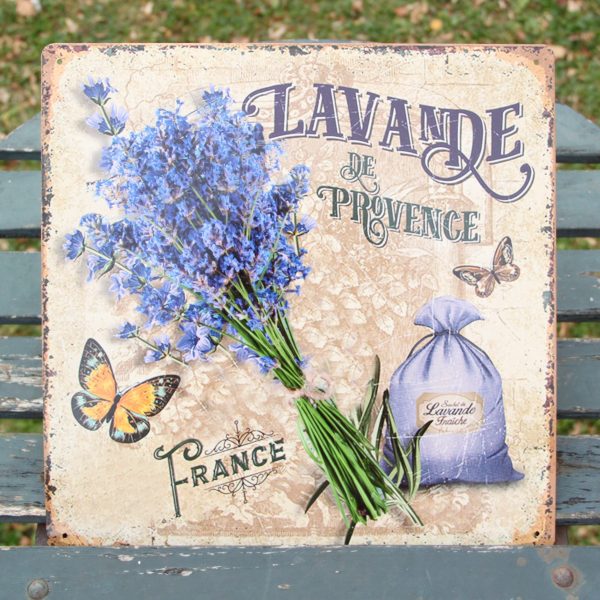 Tinnen plaat Lavendel