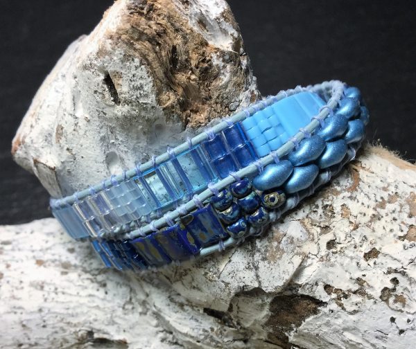 Wraparmband Tila blauw turquoise - Afbeelding 2