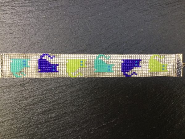 Cat lady katten armband zilver/kleurrijk - Afbeelding 2
