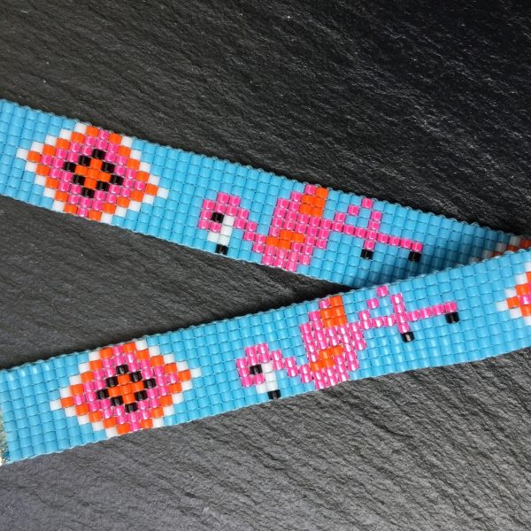 Kralenarmband flamingo's - Afbeelding 2