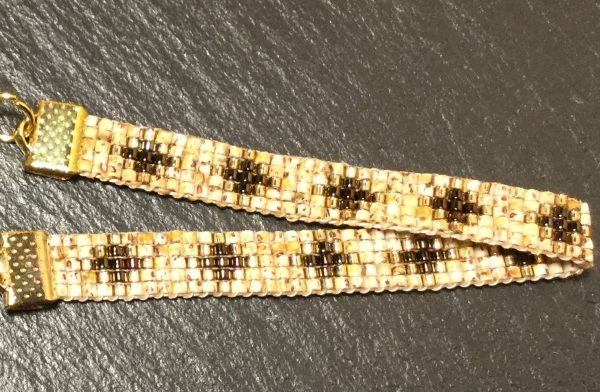 Armband picasso yellow-bruin-goud - Afbeelding 3