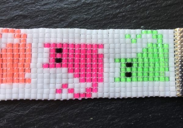 Cat lady katten armband wit/kleurrijk - Afbeelding 3