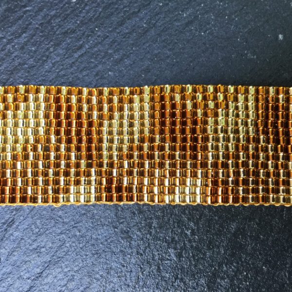 Miyuki armband kubus goud/bruin - Afbeelding 3