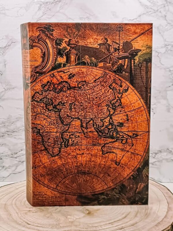 Opbergboek wereldkaart extra large