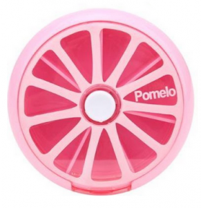roze pompelmoes pillendoosje