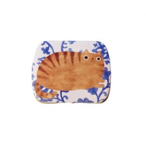 Planet Cat mini blikken doos blauw