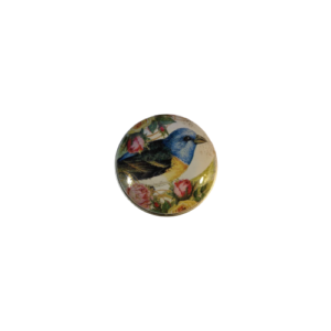 Mini blikken doosje vogel