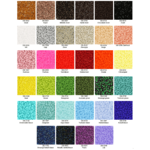 Linila Jewels Miyuki beads kleurenpalet Linila Jewels Miyuki beads kleurenpalet