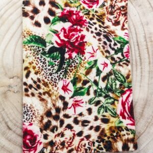 Canvas notitieboek met bloemen