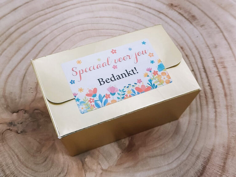 Pralines bedankt