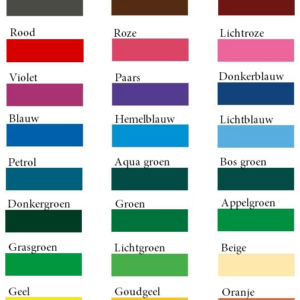 Kleurkeuzes bestickering voor gepersonaliseerde cadeaus