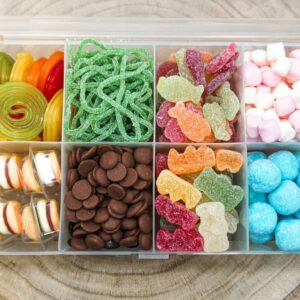 Kies en mix 8-vaks snoepdoos inhoud