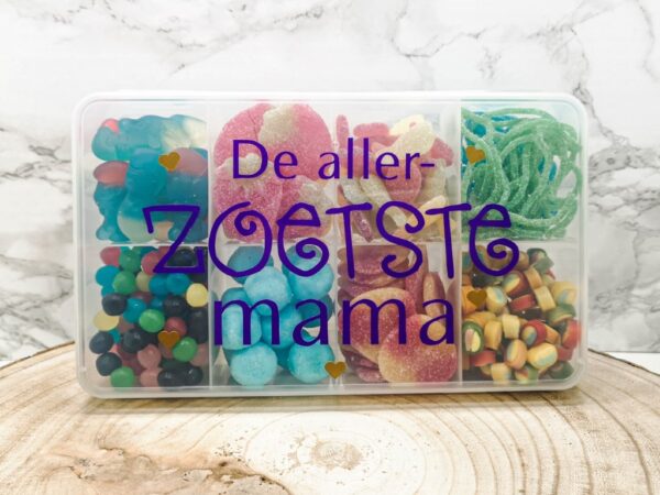 Moederdag snoepdoos "De allerzoetste mama" - Kies en mix