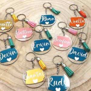 Gepersonaliseerde sleutelhanger met naam