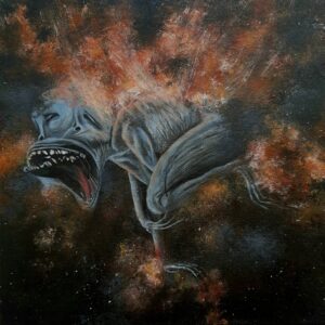 Schilderij "Mr Self Destruct"