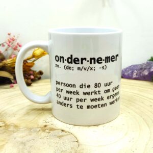 Keramische mok "Ondernemer"