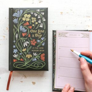 Eén zin per dag dagboek (bloemen)