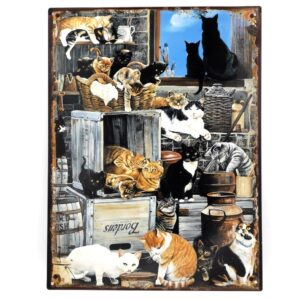 Metalen plaat Alley Cats