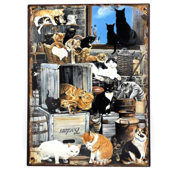 Metalen plaat Alley Cats